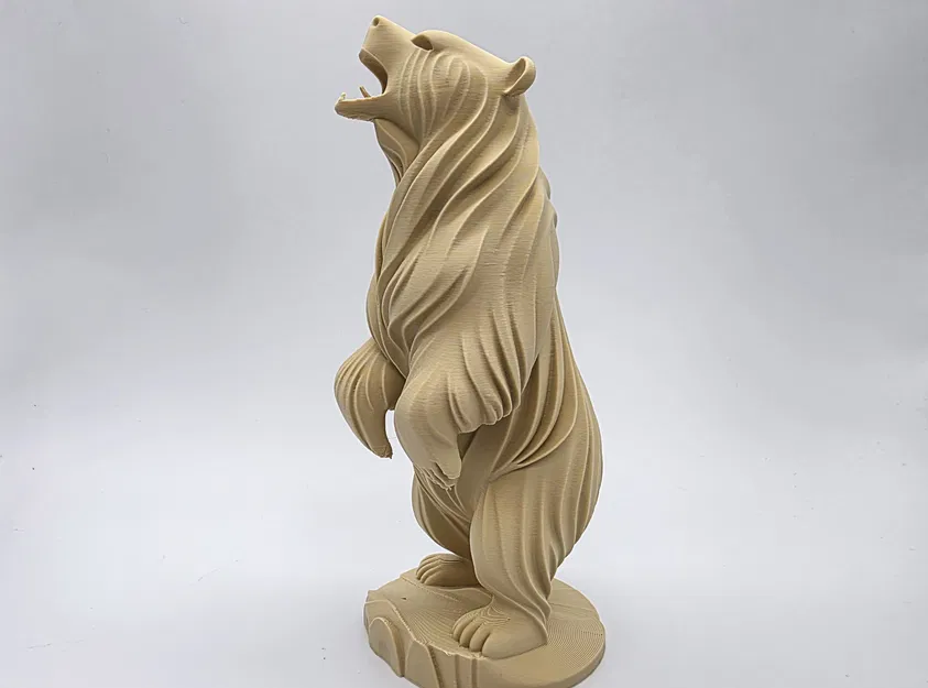 Tượng Gấu Xám Gỗ Tự Nhiên - Image 5