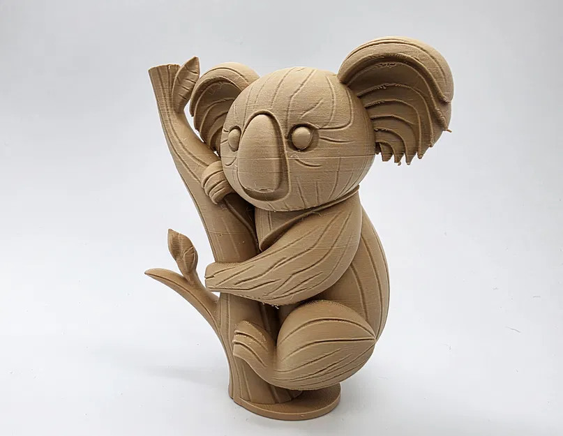 Koala Gỗ Tạc Trên Cây - Image 2