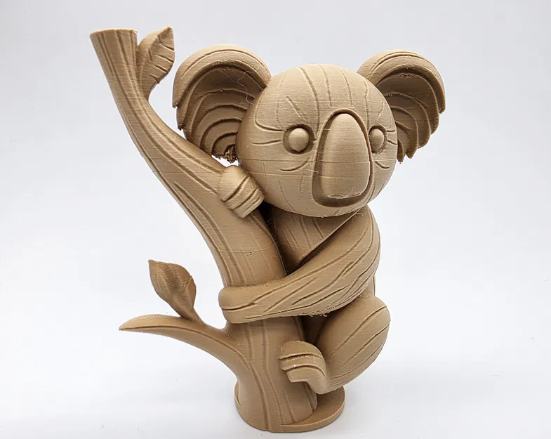 Koala Gỗ Tạc Trên Cây - Image 4