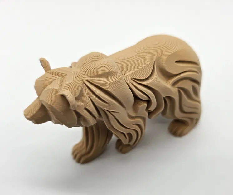 Tượng Gấu Đi Bộ Chạm Khắc Gỗ - Image 6