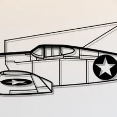 Tranh Dán Tường Chance Vought F4U Corsair