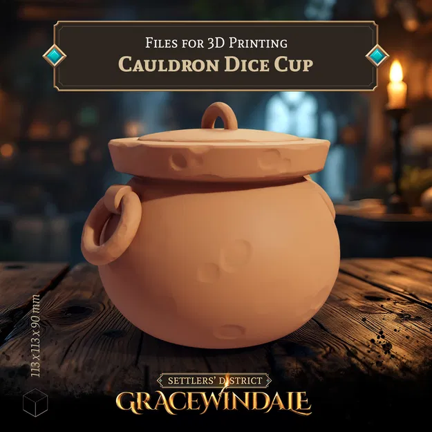 Cauldron Dice Cup - Cốc Đựng Dice Hình Vạc Lớn - Image 6