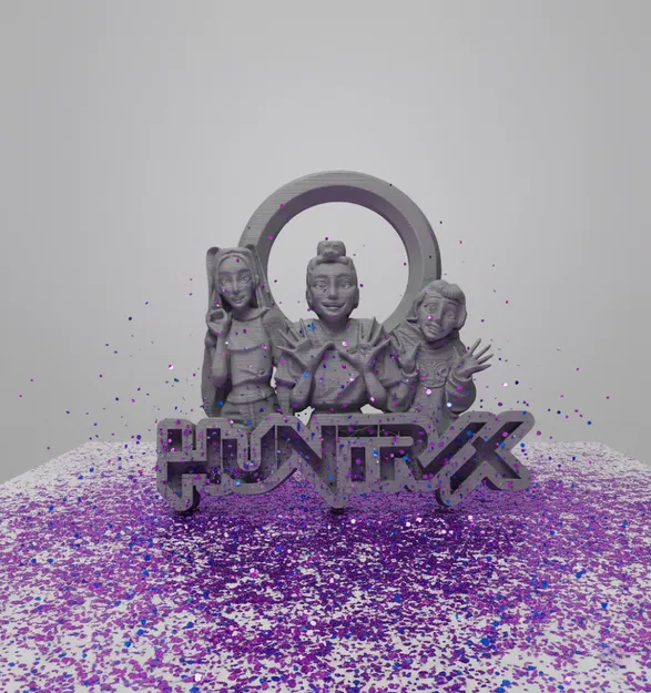 Móc Khóa Huntrix Kpop Demon Hunters Phiên Bản Fan Meeting - Image 1