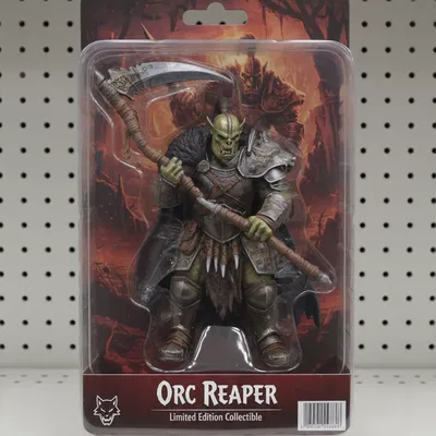 Chiến Binh Orc Khát Máu STL – Trùm Giáp Trụ với Đoản Đao Reaper | Tối ưu FDM + Resin