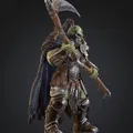 Chiến Binh Orc Khát Máu STL – Trùm Giáp Trụ với Đoản Đao Reaper | Tối ưu FDM + Resin - Thumbnail 4