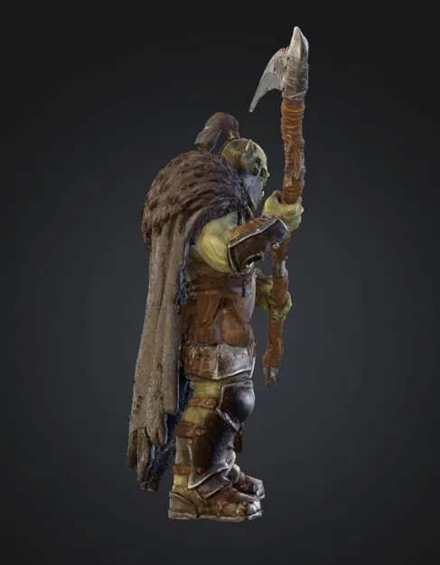 Chiến Binh Orc Khát Máu STL – Trùm Giáp Trụ với Đoản Đao Reaper | Tối ưu FDM + Resin - Image 5