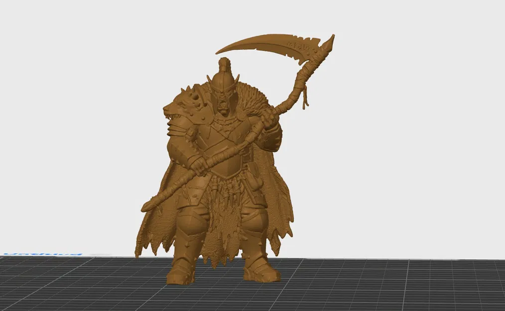 Chiến Binh Orc Khát Máu STL – Trùm Giáp Trụ với Đoản Đao Reaper | Tối ưu FDM + Resin - Image 9