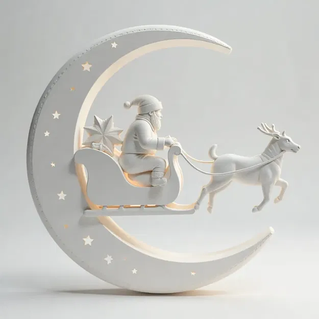 Ông Già Noel Trượt Tuyết Trên Mặt Trăng - Image 1