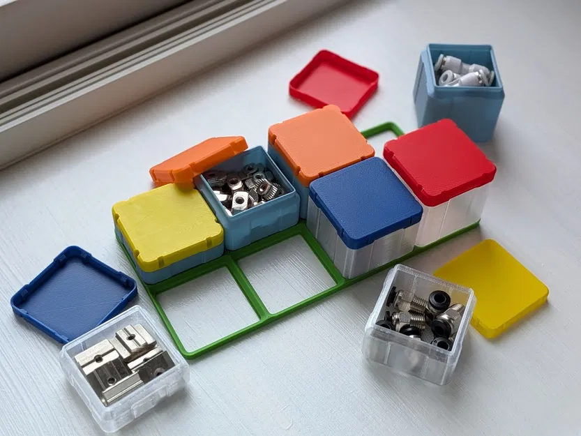 Hộp Gridfinity 1x1 – Có Nắp Vặn - Image 1