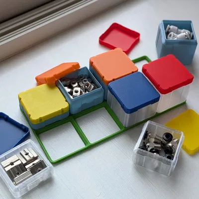 Hộp Gridfinity 1x1 – Có Nắp Vặn