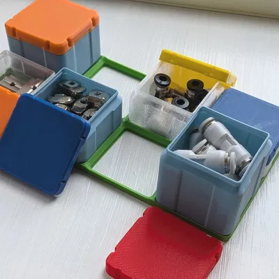 Hộp Gridfinity 1x1 – Có Nắp Vặn