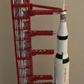 Mô hình Tên lửa Saturn V, Tháp Phóng, Bệ Phóng Di Động có LED và Crawler (Tỉ lệ 1:157) - Thumbnail 4