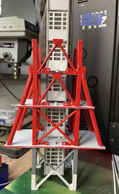 Mô hình Tên lửa Saturn V, Tháp Phóng, Bệ Phóng Di Động có LED và Crawler (Tỉ lệ 1:157) - Image 13