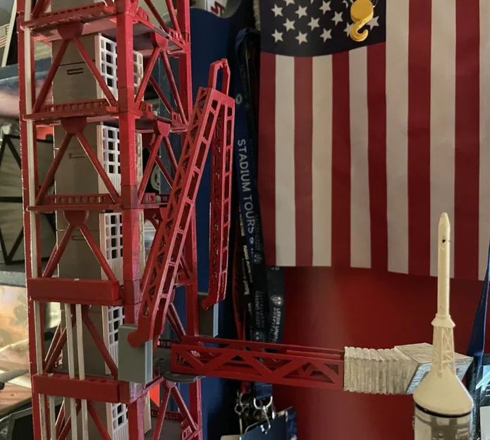 Mô hình Tên lửa Saturn V, Tháp Phóng, Bệ Phóng Di Động có LED và Crawler (Tỉ lệ 1:157) - Image 15