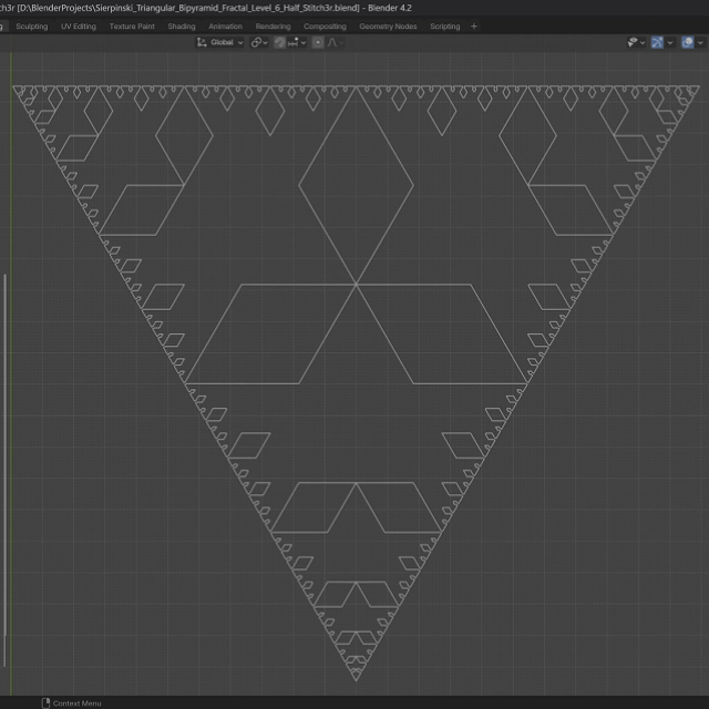 Mô hình Fractal Hình chóp tam giác Sierpiński Cấp 6 - Chế độ Bình - Thumbnail 2