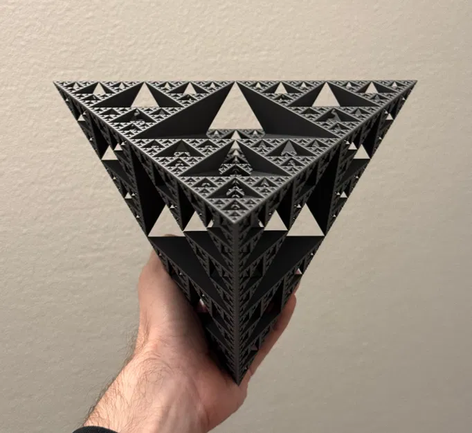 Mô hình Fractal Hình chóp tam giác Sierpiński Cấp 6 - Chế độ Bình - Image 4
