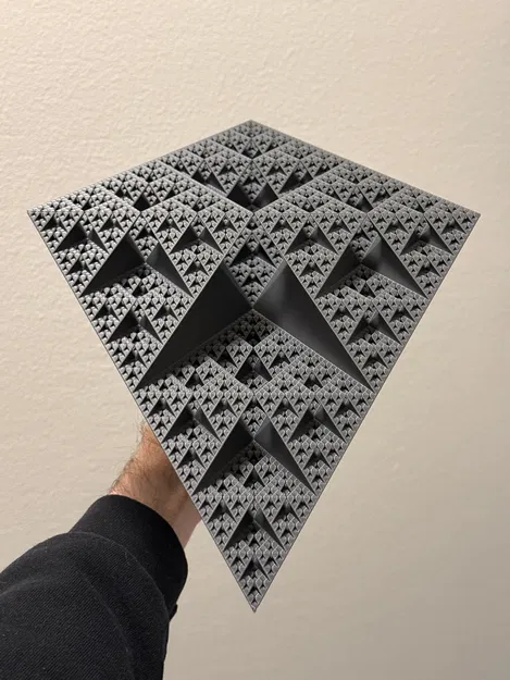 Mô hình Fractal Hình chóp tam giác Sierpiński Cấp 6 - Chế độ Bình - Image 6