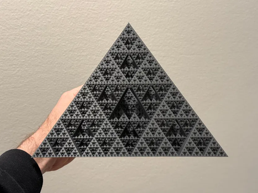 Mô hình Fractal Hình chóp tam giác Sierpiński Cấp 6 - Chế độ Bình - Image 12