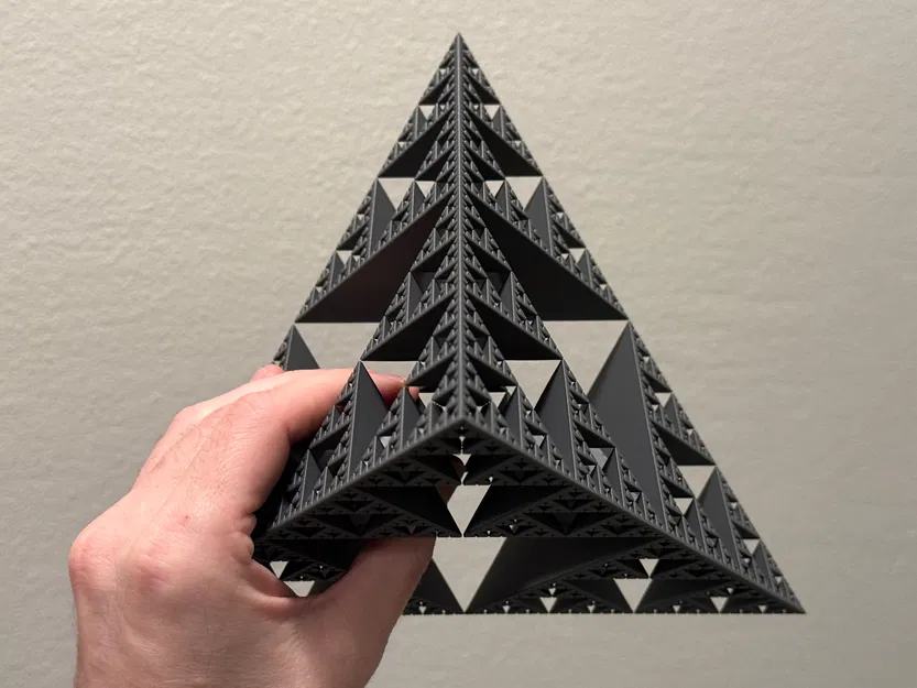 Mô hình Fractal Hình chóp tam giác Sierpiński Cấp 6 - Chế độ Bình - Image 13
