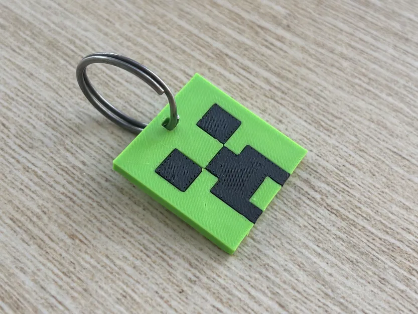 Móc Khóa Creeper 8-bit Nhiều Bộ Phận – Lắp Ráp Dễ Dàng Không Keo - Image 2