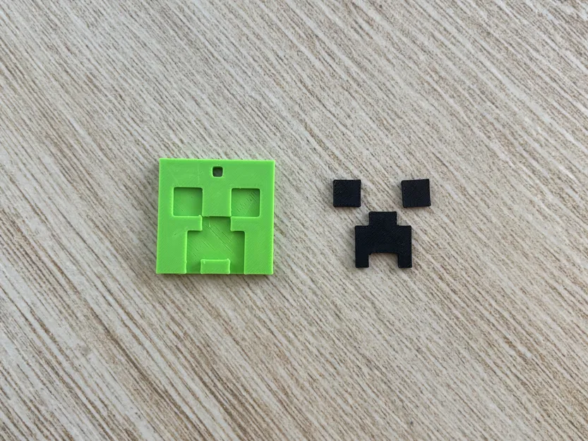 Móc Khóa Creeper 8-bit Nhiều Bộ Phận – Lắp Ráp Dễ Dàng Không Keo - Image 3
