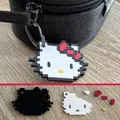 Móc Khóa Hello Kitty 8-bit Lắp Ráp Đa Mảnh – Dễ Dàng Không Cần Keo - Thumbnail 1