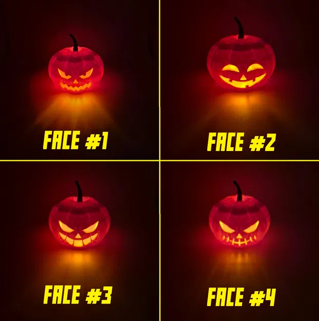 Giá đỡ đèn trà LED hình bí ngô Halloween - Image 1