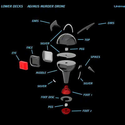 Star Trek: Lower Decks Drone Agimus - Mô hình in 3D