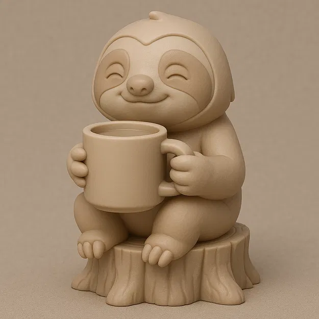 Chú Lười Ngủ Gật Bên Cà Phê - Image 1