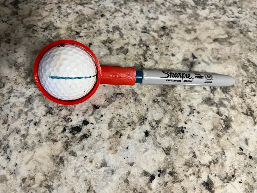 Khuôn Đánh Dấu Bóng Golf Bằng Bút Sharpie - Image 1