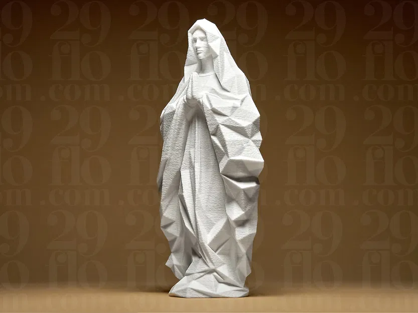 Tượng Thánh Mary Hình Học - Image 2
