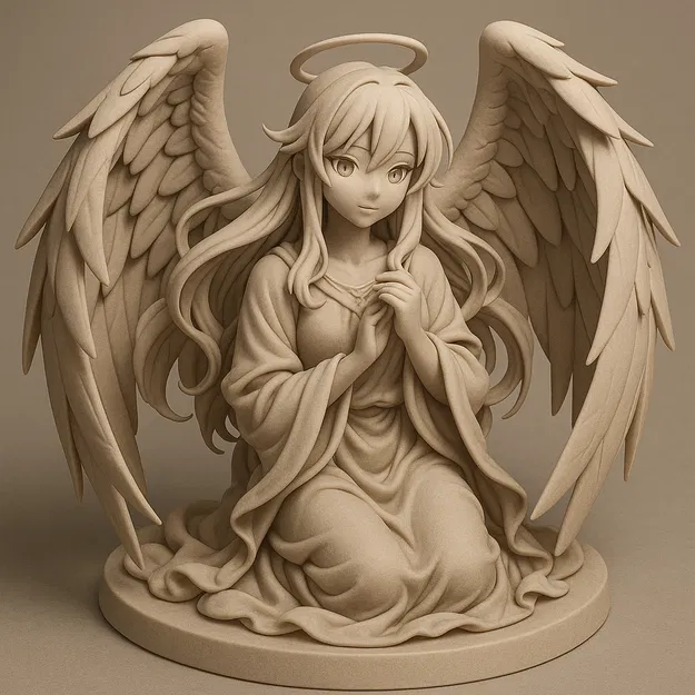 Tượng Thiên Thần Phong Cách Anime - Image 1