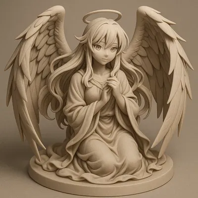 Tượng Thiên Thần Phong Cách Anime
