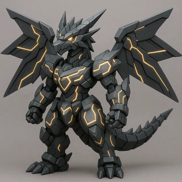 Rồng Mecha Phong Cách Anime - Image 1