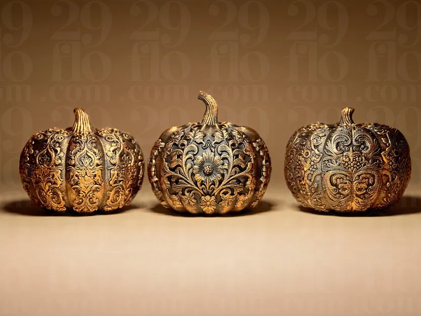 3 Quả Bí Ngô Trang Trí - Image 1