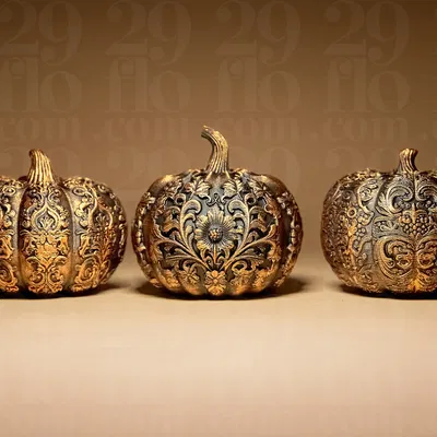 3 Quả Bí Ngô Trang Trí