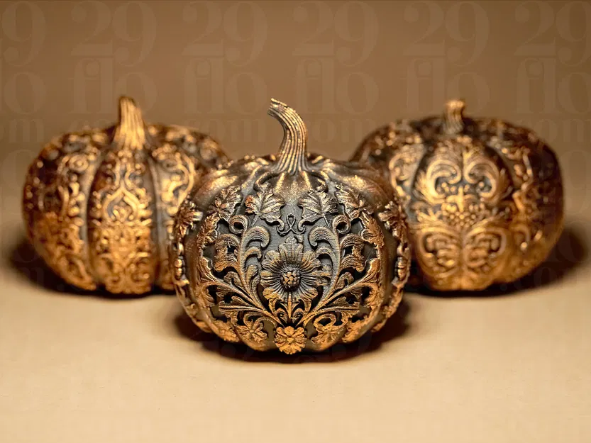 3 Quả Bí Ngô Trang Trí - Image 2