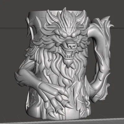 Giá Đỡ Lon / Cốc Bia Hình Người Sói