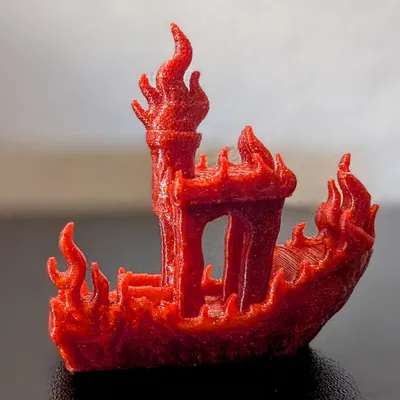 Flame Benchy – Con Tàu Thử Nghiệm Bốc Cháy