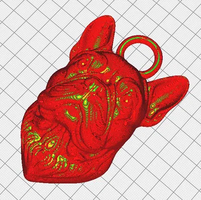 Móc khóa Bulldog Pháp