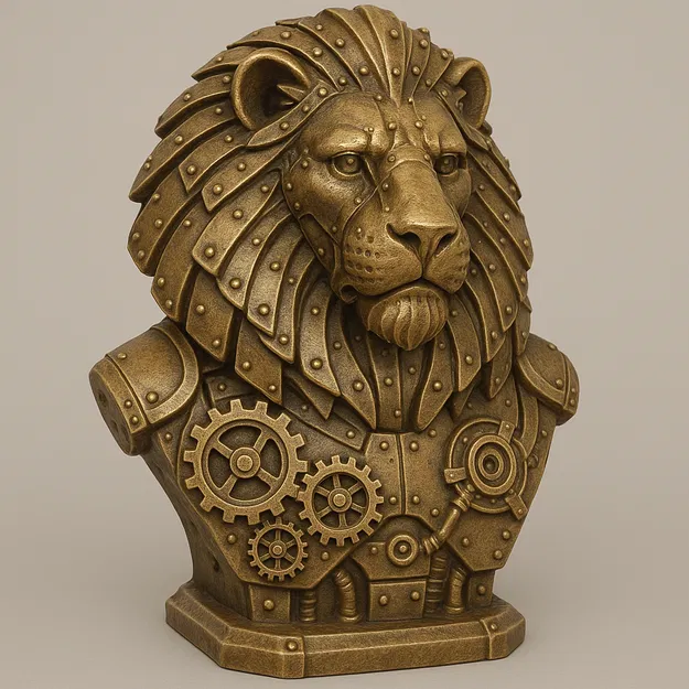 Tượng Sư Tử Steampunk - Image 1