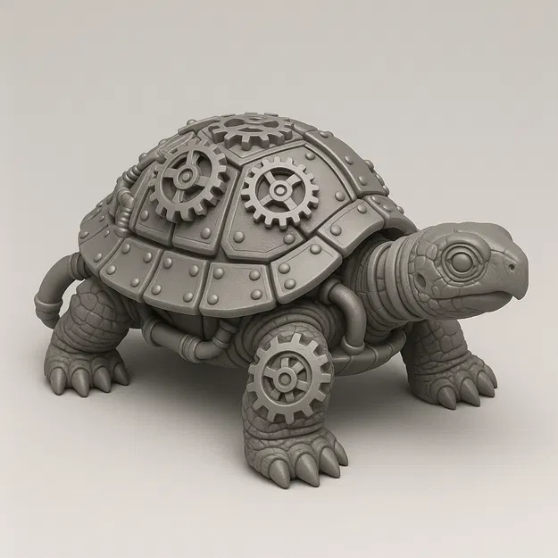 Rùa Cơ Khí Phong Cách Steampunk - Image 1