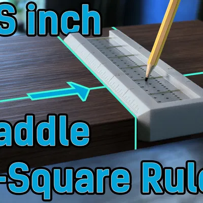 Thước Vuông Yên Ngựa Có Lỗ Đánh Dấu Cho Mộc Dùng Inch