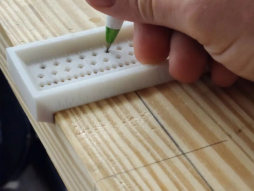 Thước Vuông Yên Ngựa Có Lỗ Đánh Dấu Cho Mộc Dùng Inch - Image 5