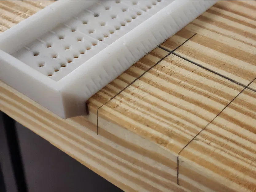 Thước Vuông Yên Ngựa Có Lỗ Đánh Dấu Cho Mộc Dùng Inch - Image 6