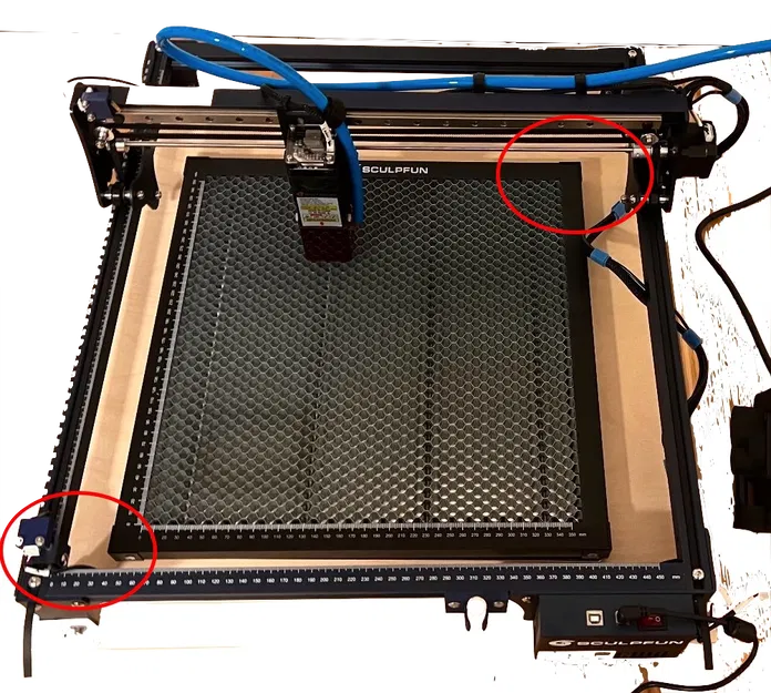 Bộ định vị và cố định tấm tổ ong máy khắc laser - Sculpfun S30 (S10?, S9?) - Image 2