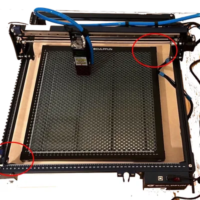 Bộ định vị và cố định tấm tổ ong máy khắc laser - Sculpfun S30 (S10?, S9?)