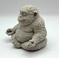 Khỉ Zen Lông Xù - Mẫu 3D - Thumbnail 2