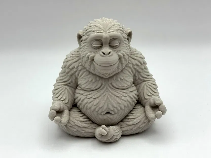 Khỉ Zen Lông Xù - Mẫu 3D - Image 6