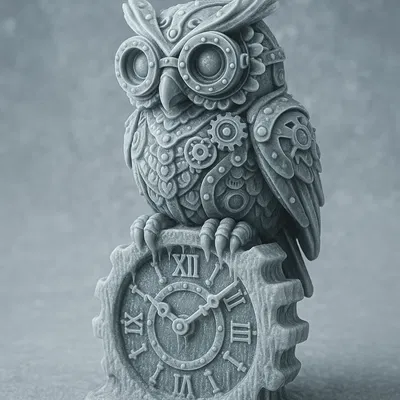 Đồng Hồ Cú Phong Cách Steampunk